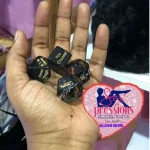 Piece Dice Game Set Black:Glow In The Dark Mixed