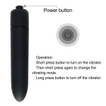 Speed Waterproof Bullet Vibrators AAA Black