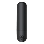 10 Speed USB Rechargeable Bullet Vibrator Black 1