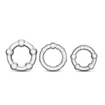 Clear 3 Ring Cock Ring Set 2
