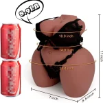Miss Thickumz Lifelike Plump Male Masturbator Doll Chocolate 2