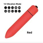 Speed Waterproof Bullet Vibrators AAA Red
