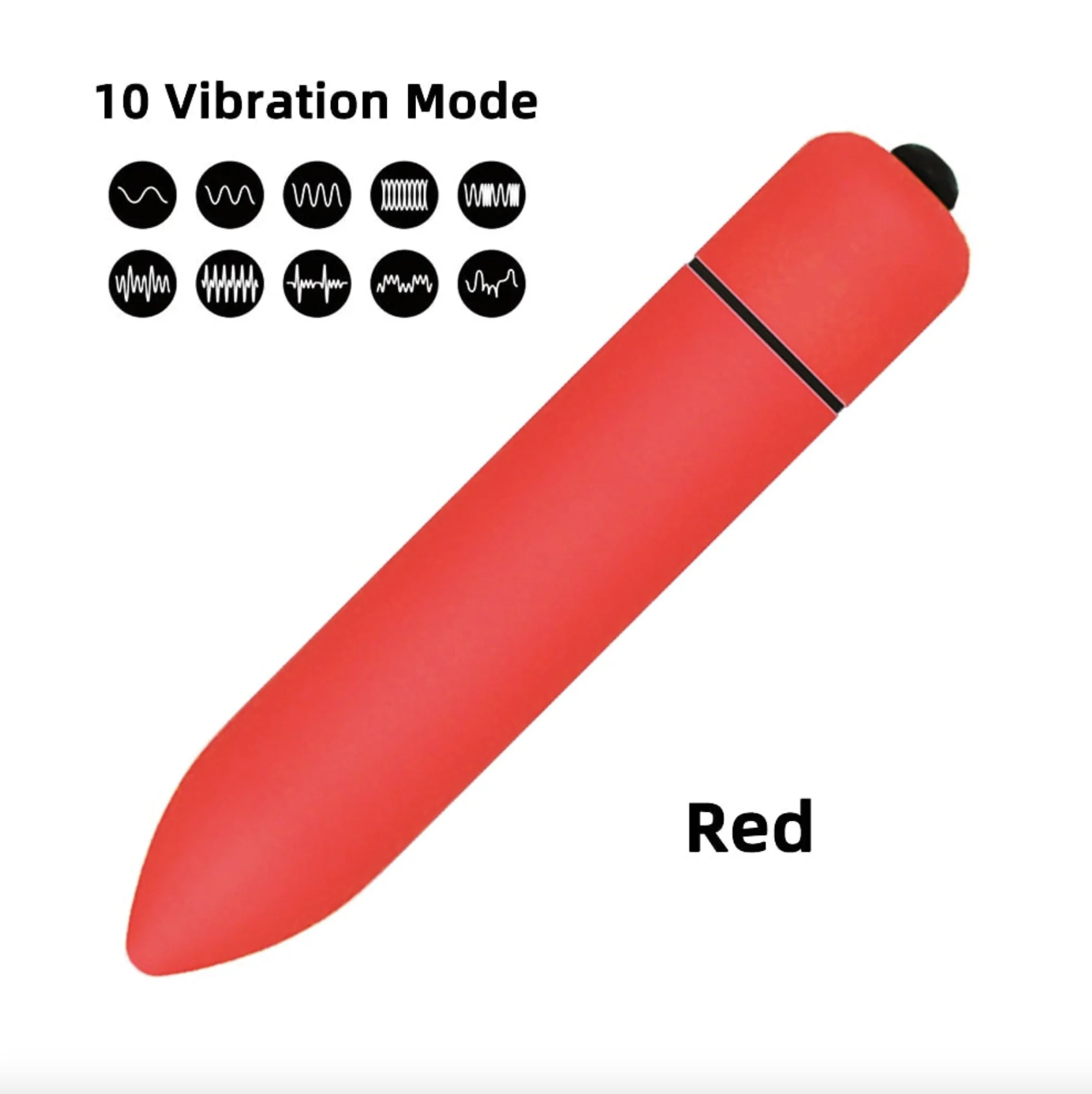 Speed Waterproof Bullet Vibrators AAA Red