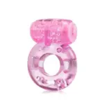 Butterfly Vibrating Cock Ring Pink:Purple