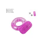 Butterfly Vibrating Cock Ring Pink:Purple