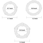 Clear 3 Ring Cock Ring Set 2