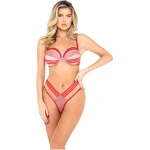 Roma Confidential Women’s Shimmer 2pc Bandage Set – Coral Pink