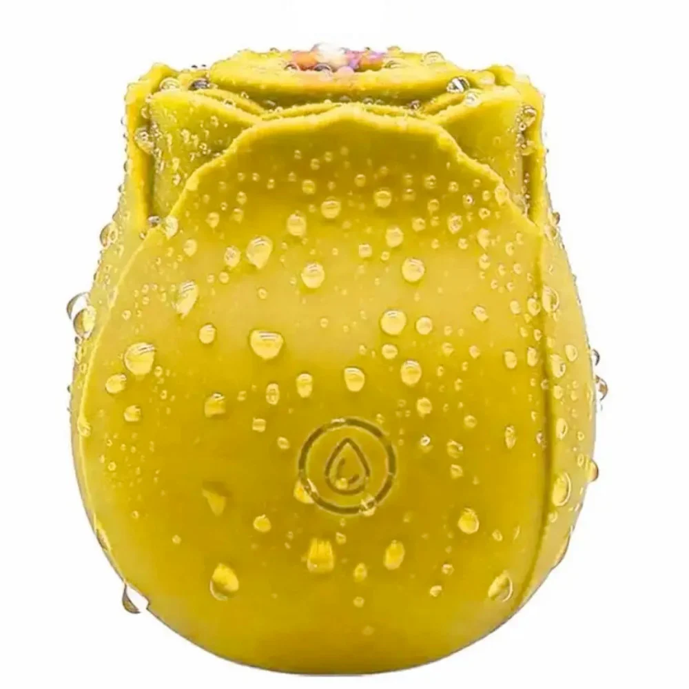Clitoral Sucking Rose Massager Yellow