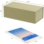 Collapsible Gift Box with Magnetic Closure x x Gold