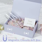 Collapsible Gift Box with Magnetic Closure x x Lilac