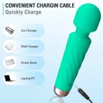 Modern Mini Personal Wand Massager Aquamarine