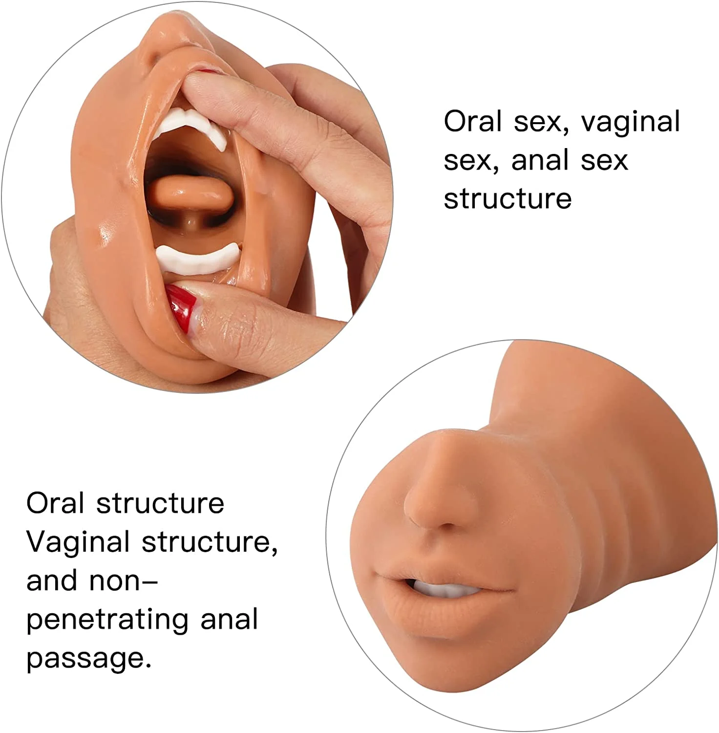 in Lifelike Male Masturbator Mocha Lite