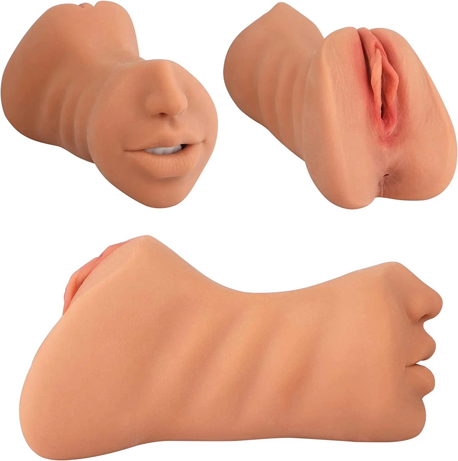 in Lifelike Male Masturbator Mocha Lite