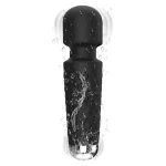 Mini Personal Wand Massager Speeds Patterns Black