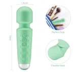 Mini Personal Wand Massager Mint Green