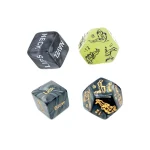 Piece Dice Game Set Black:Glow In The Dark Mixed