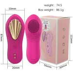 App and Remote Controlled Panty Vibrator with Magnetic Clip Pink
