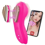 App and Remote Controlled Panty Vibrator with Magnetic Clip Pink