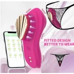 App and Remote Controlled Panty Vibrator with Magnetic Clip Pink