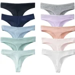 Brazilian Style V Cut Women’s Panties Cotton Striped