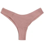 Brazilian Style V Cut Women's Panties Cotton Striped