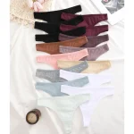 Brazilian Style V Cut Women’s Panties Cotton Striped