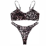 High Waist Bikini Set Animal Print
