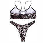 High Waist Bikini Set Animal Print