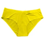 Seamless V Waist Ice Silk No Trace Panties Comfort Fit Yellow