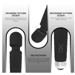 Therapeutic Frequency Wireless Wand Massager Black opt