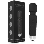 Therapeutic Frequency Wireless Wand Massager Black opt