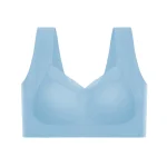 Plus Sized Seamless Sport Bra Light Blue