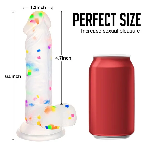 Realistic Liquid Silica Inch Colorful with Strong Suction Cup Confetti