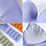 Seamless Adjustable Bra Blue