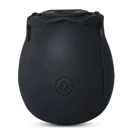 Clitoral Sucking Rose Massager Black
