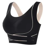 Front Cross Side Buckle Shaping Lifting Bra Ink Green