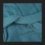 Luxury Waffle Spa Robe Deep Green