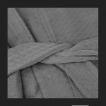 Luxury Waffle Spa Robe Grey Men