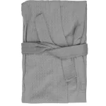 Luxury Waffle Spa Robe Grey Men