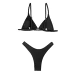 Sling Bikini Set with Metallic Decorative Buckles Two Piece Neon Green