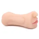 Realistic Skin Safe Mini Male Masturbator Ivory