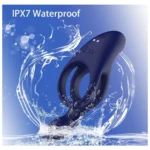 APP & RC Silicone Vibrating Cock Ring Blue