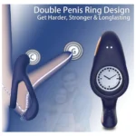 APP & RC Silicone Vibrating Cock Ring Blue