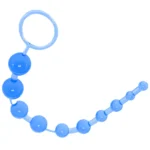 Flexible Jelly Inch Vaginal and Anal Beads One String Of Beads Blue