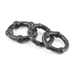 Black Beaded Cock Rings