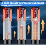 Rechargeable Automatic Vacuum Penis Enlarger Pump with Suction Intensities Red
