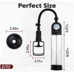 Manual Vacuum Penis Enlarger Pump with Pressure Gauge
