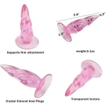 Mini Crystal Anal Plug Inches Purple
