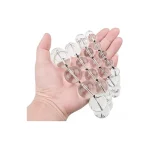 Glass Anal Beads With Pull String Inches