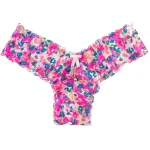 Low Waist Ruffled Lace Floral Panties Pink